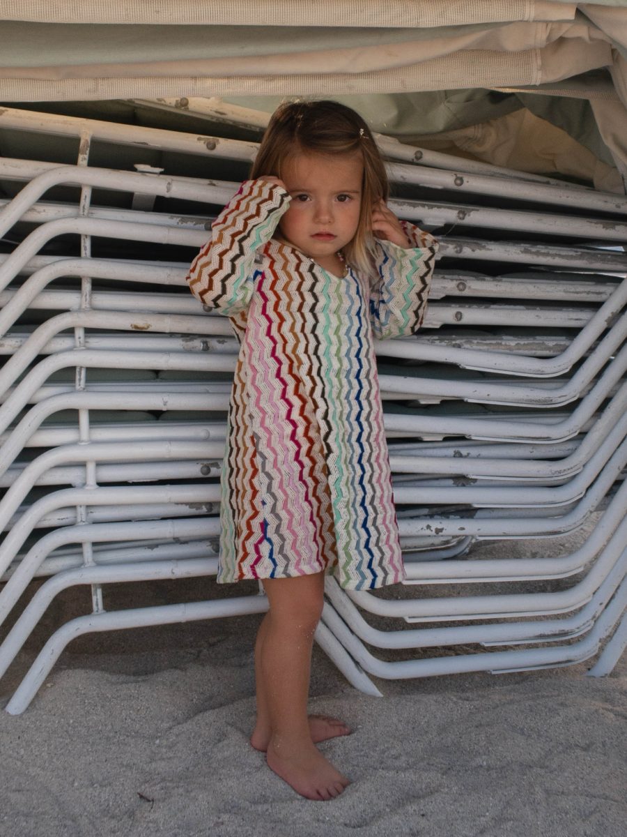 Little Vacay Coverup ~ Rainbow Zigzag Crochet