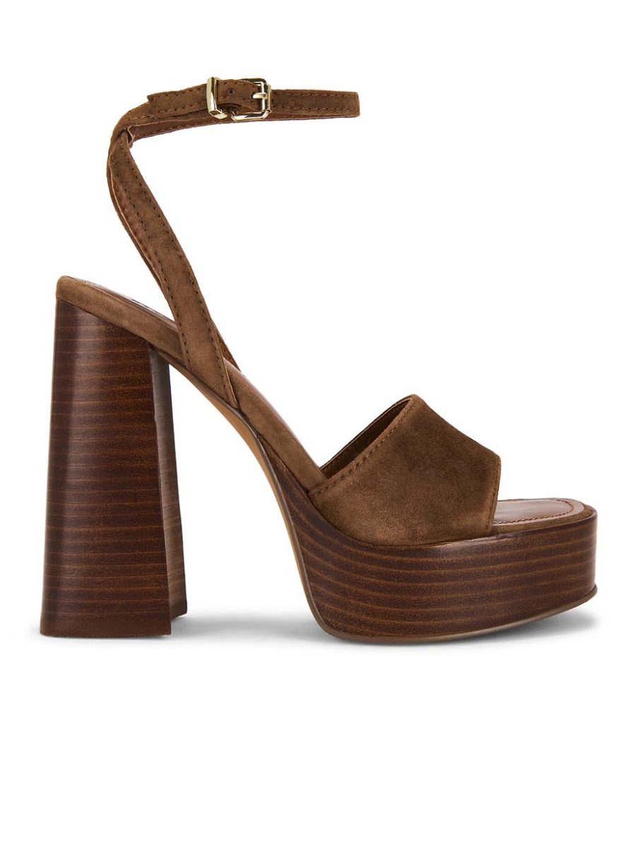 Steve Madden Floria Heel ~ Chestnut Suede