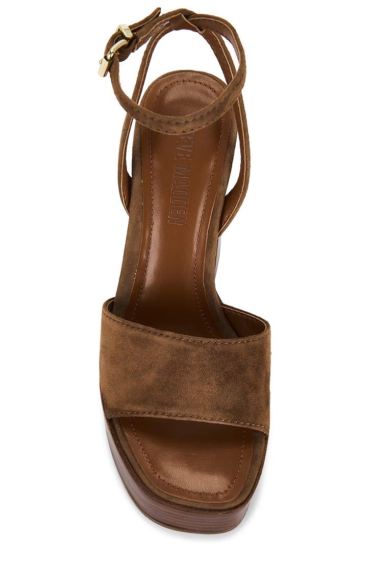 Steve Madden Floria Heel ~ Chestnut Suede