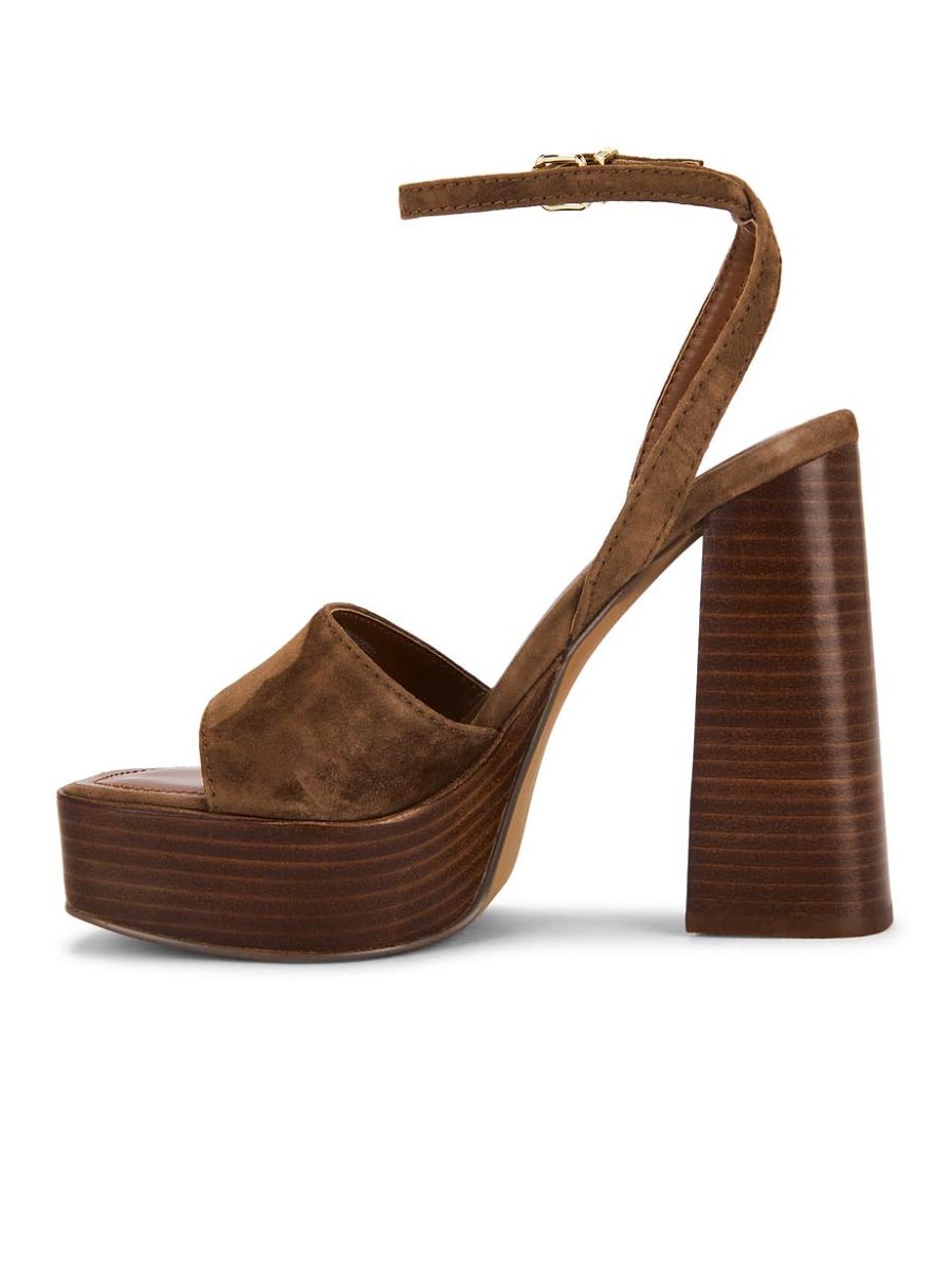 Steve Madden Floria Heel ~ Chestnut Suede