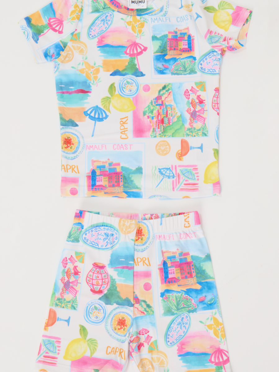 Mini Goldie Sleep Set ~ Amalfi Coast Jersey
