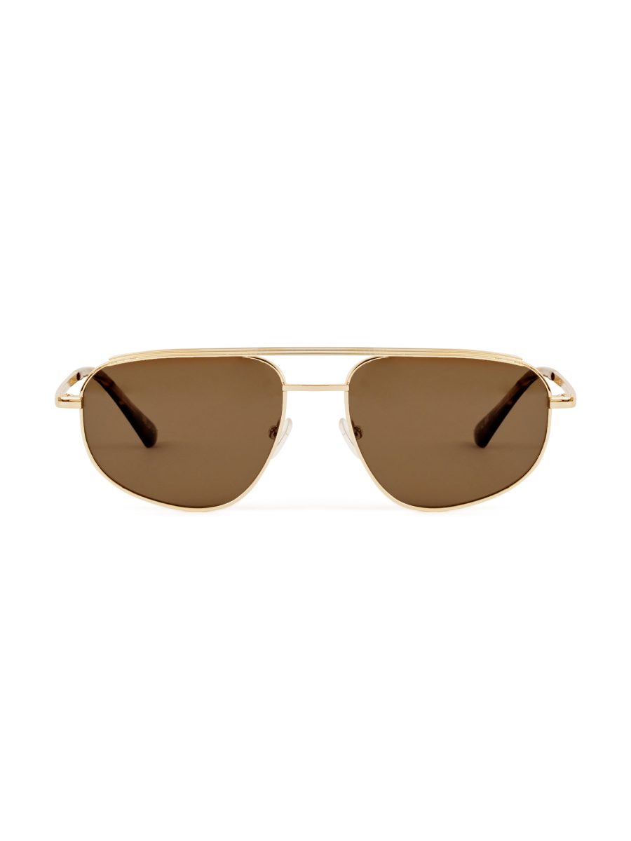 Banbé Eyewear The Halle Sunglasses ~ Gold/Brown