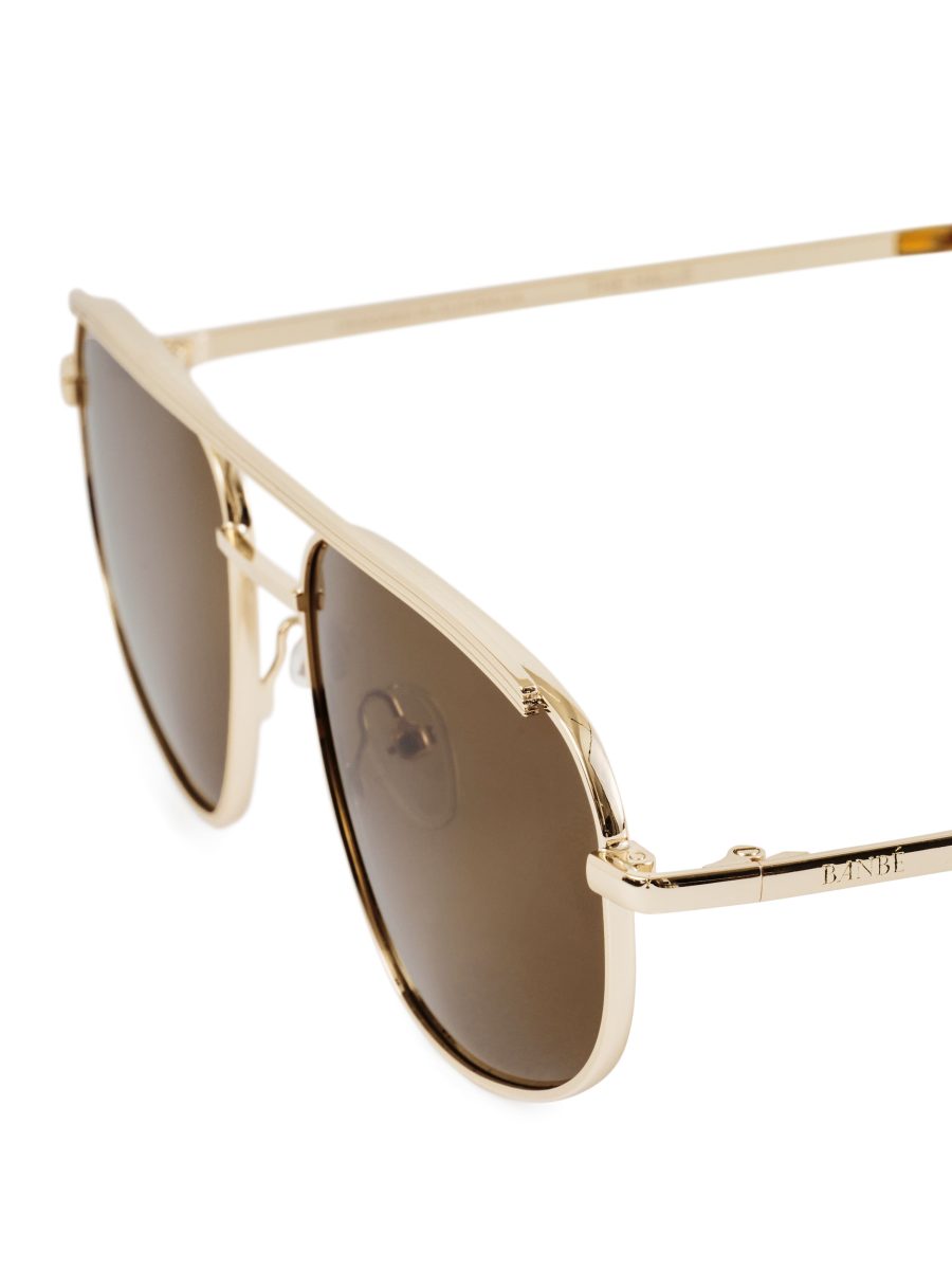 Banbé Eyewear The Halle Sunglasses ~ Gold/Brown