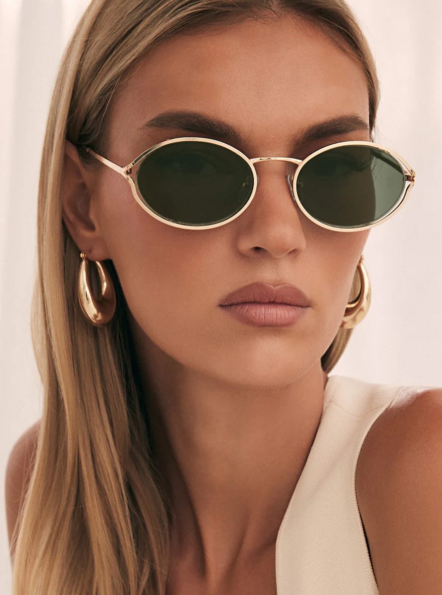 Banbé Eyewear The Sampaio Sunglasses ~ Gold/Olive