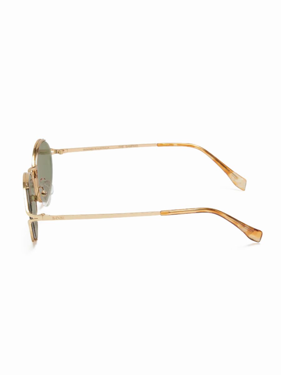 Banbé Eyewear The Sampaio Sunglasses ~ Gold/Olive