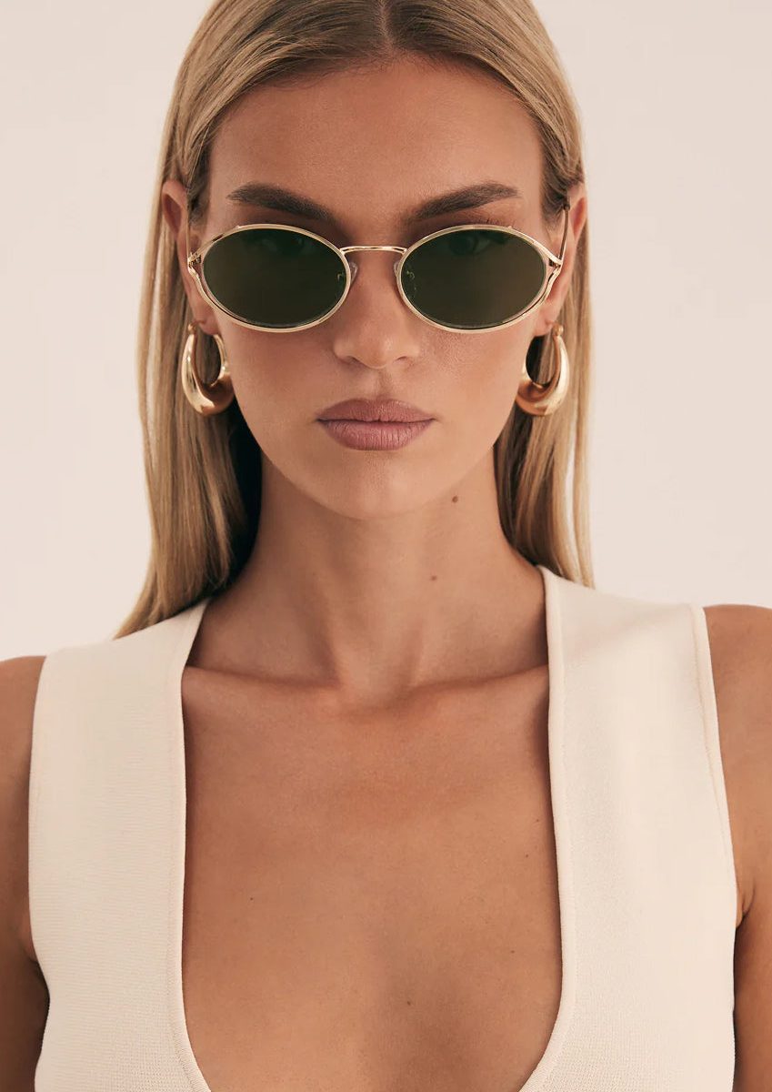 Banbé Eyewear The Sampaio Sunglasses ~ Gold/Olive