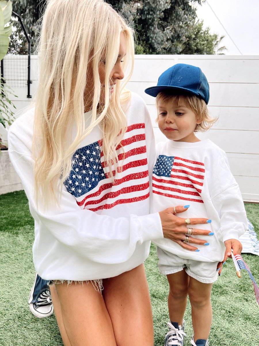 Davis Sweatshirt ~ American Flag
