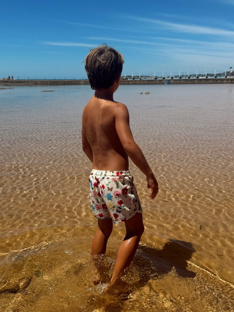 Little Beach Bum Trunks ~ French Floral