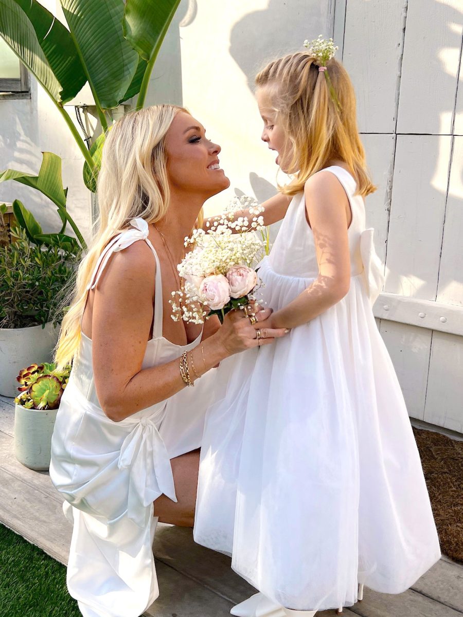Flower Girl Dress ~ White Taffeta