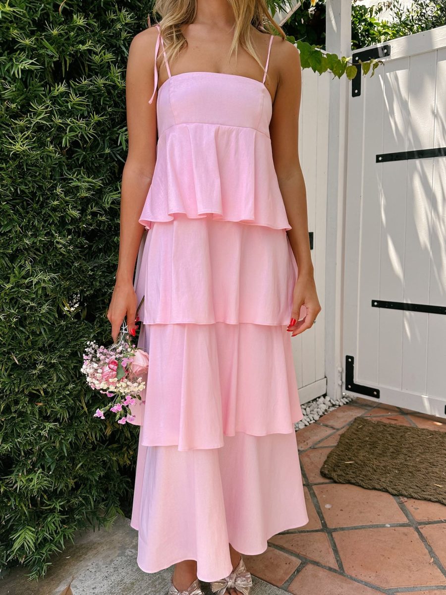 Meet Cute Dress ~ Light Pink Taffeta