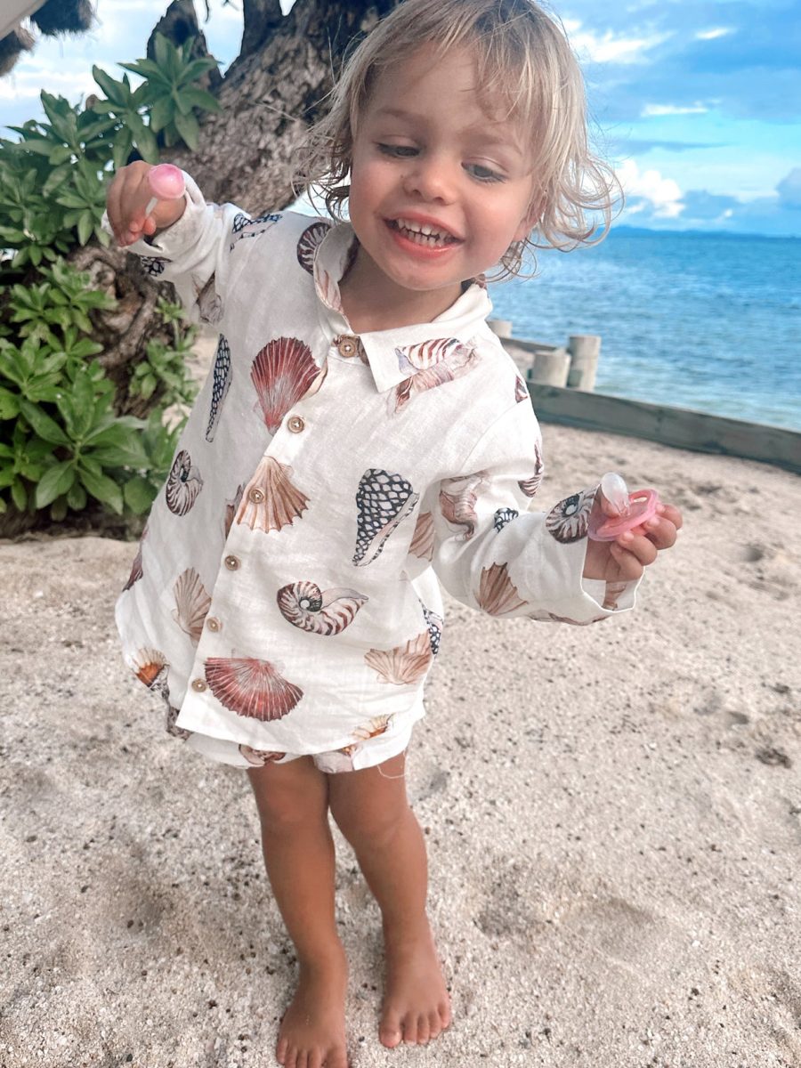 Lil Easy Shirt ~ Shell Linen