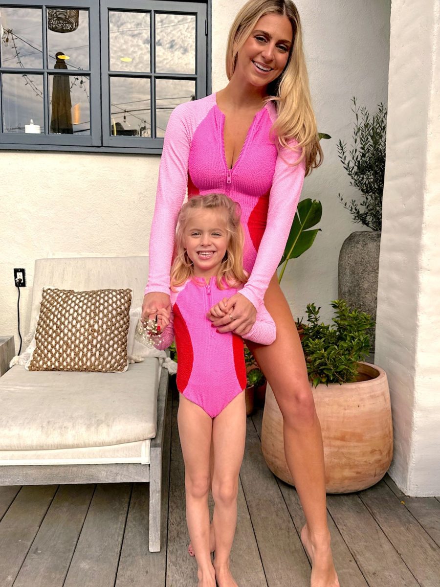 Little Surfside One Piece ~ Pink Pop Scrunch