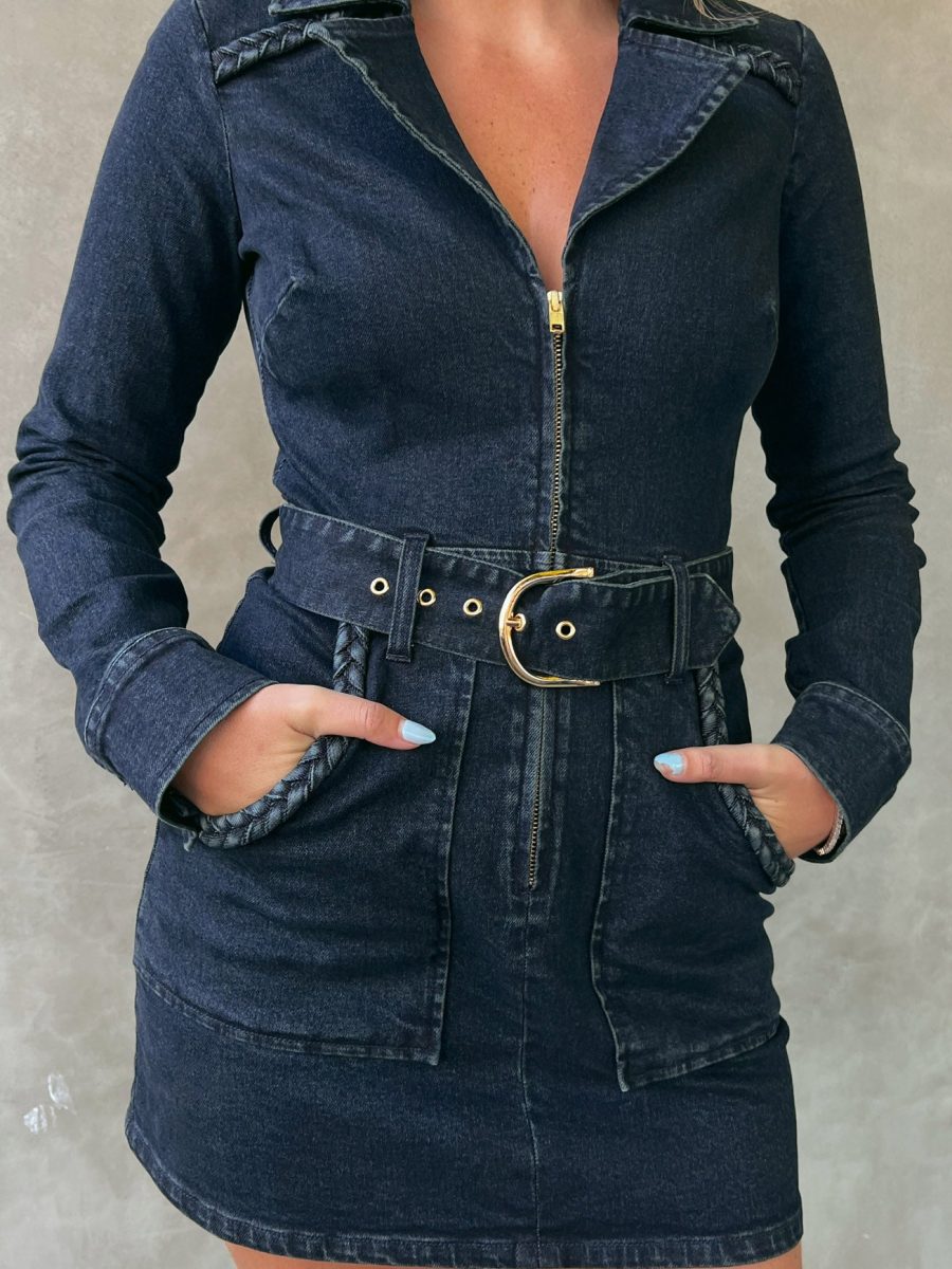 Outlaw Long Sleeve Dress ~ Thunder
