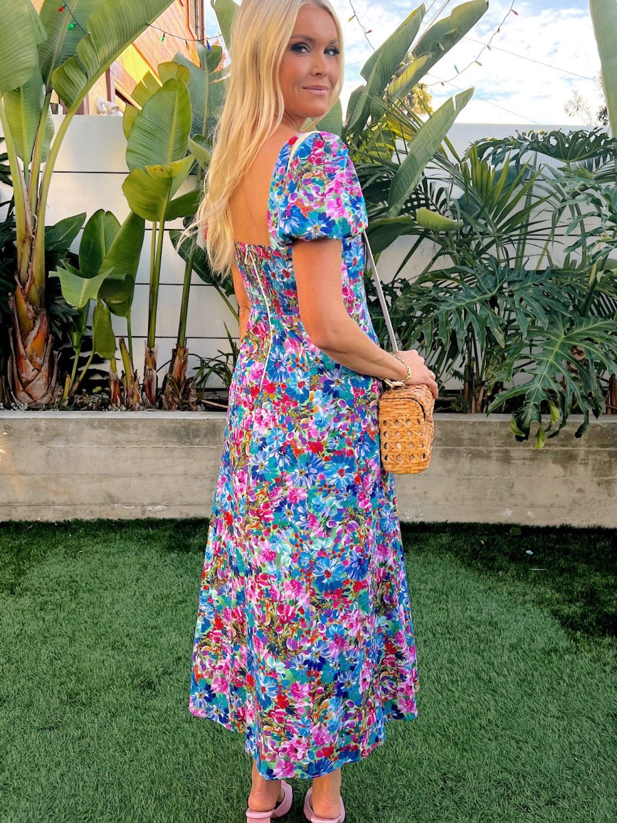 Mia Midi Dress ~ Painterly Meadows