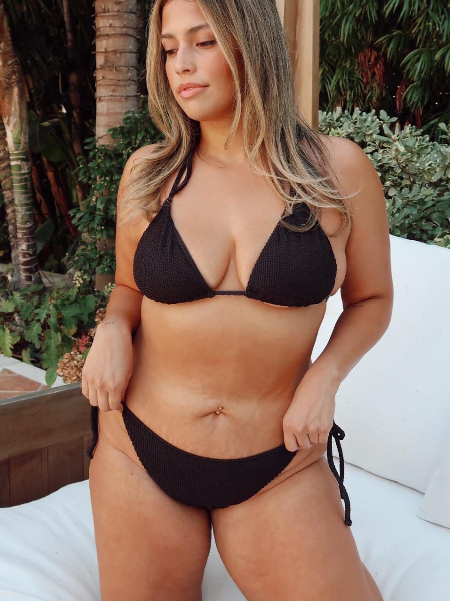 Triangle Top ~ Black Scrunch