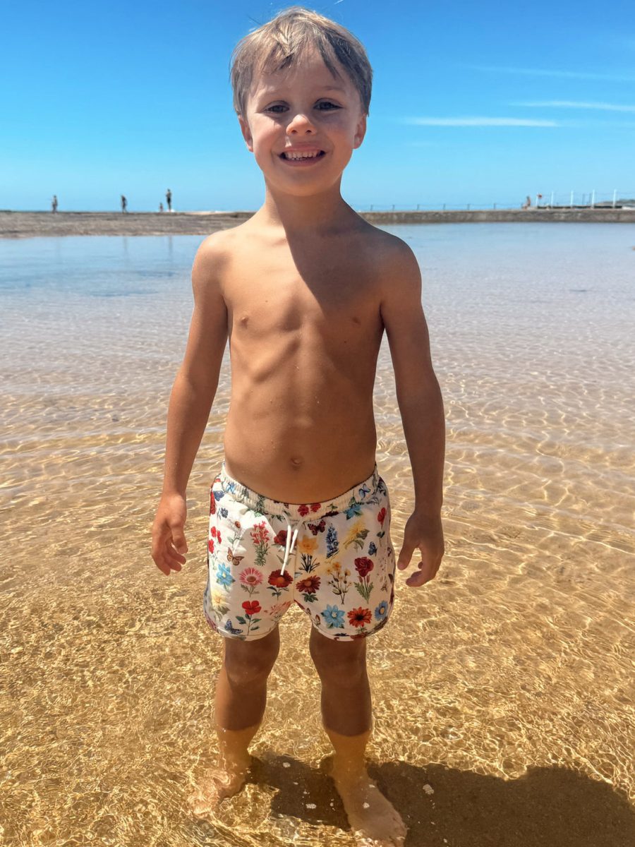 Little Beach Bum Trunks ~ French Floral