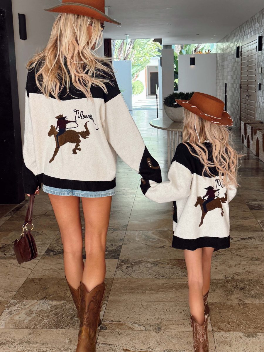 Little Los Almos Sweater ~ Horse Embroidered Knit