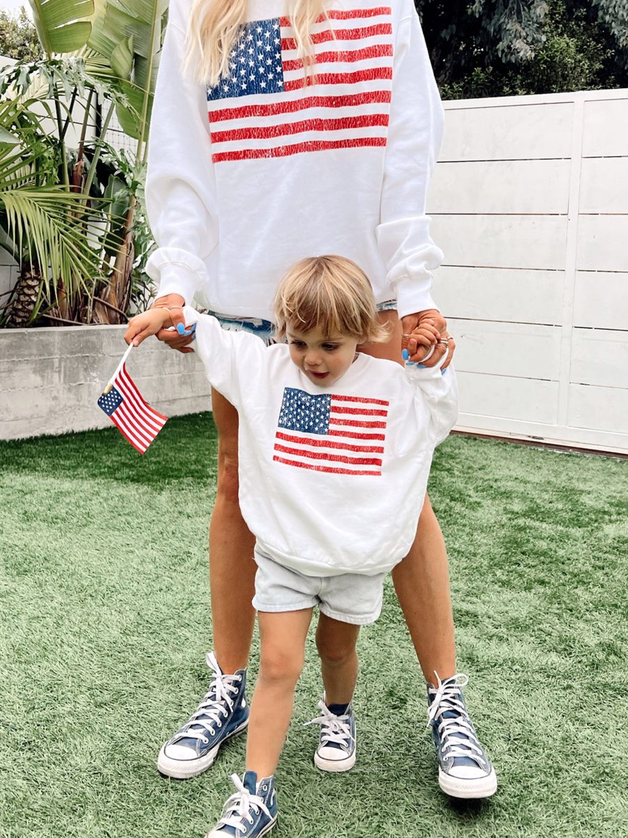 Davis Sweatshirt ~ American Flag