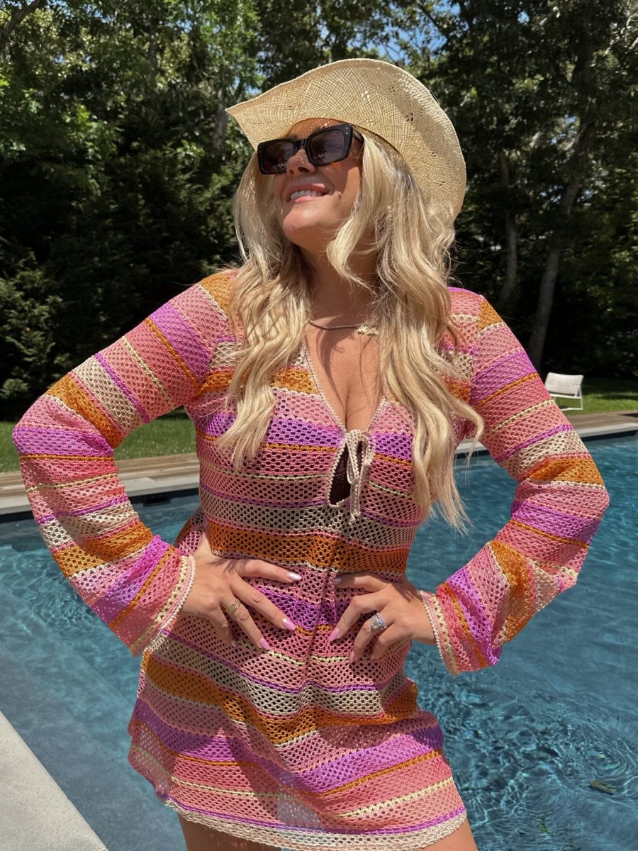 Vacay Mini Coverup ~ Melon Mixed Crochet