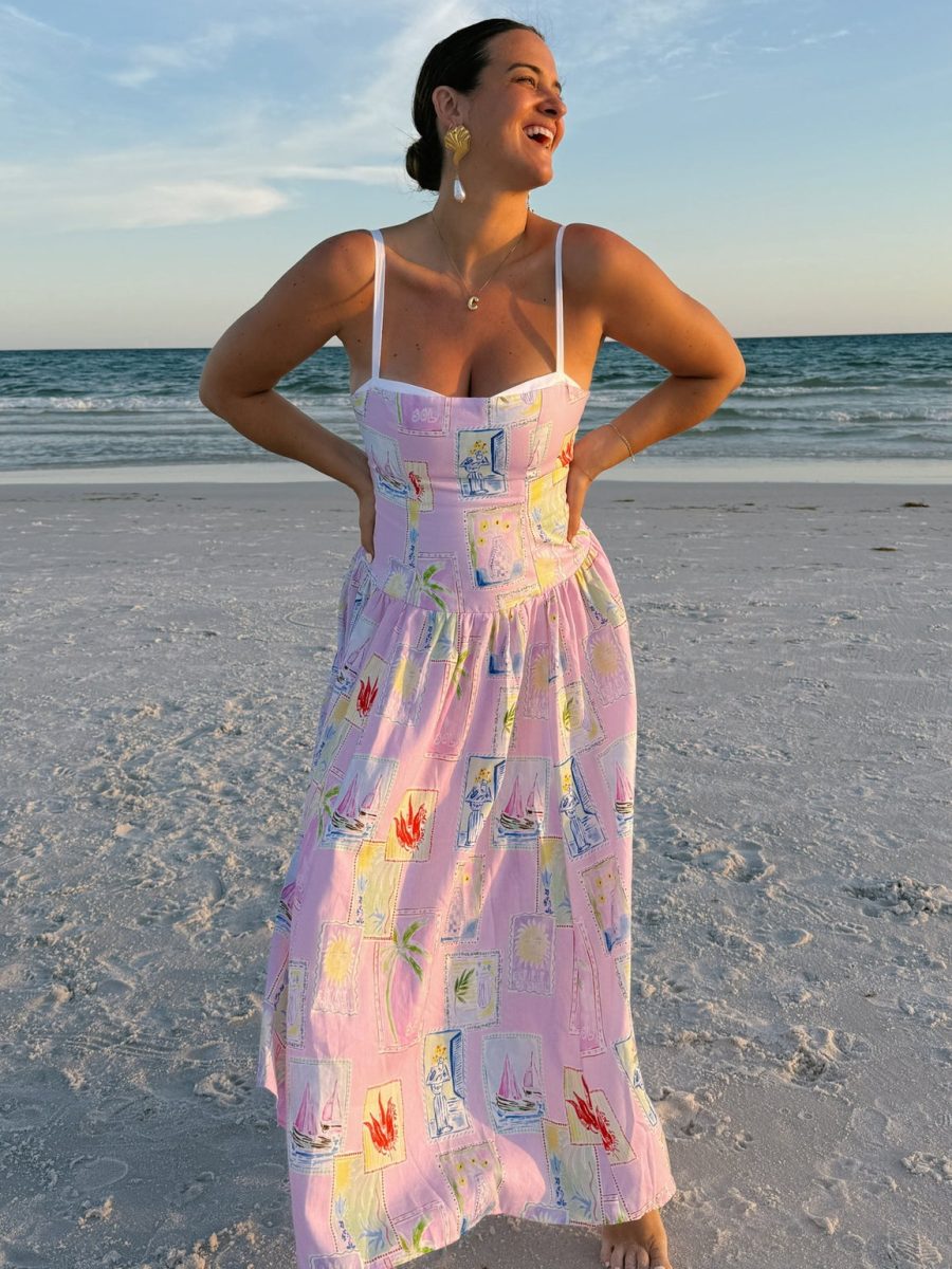 Hepburn Midi Dress ~ Summer Soleil Linen