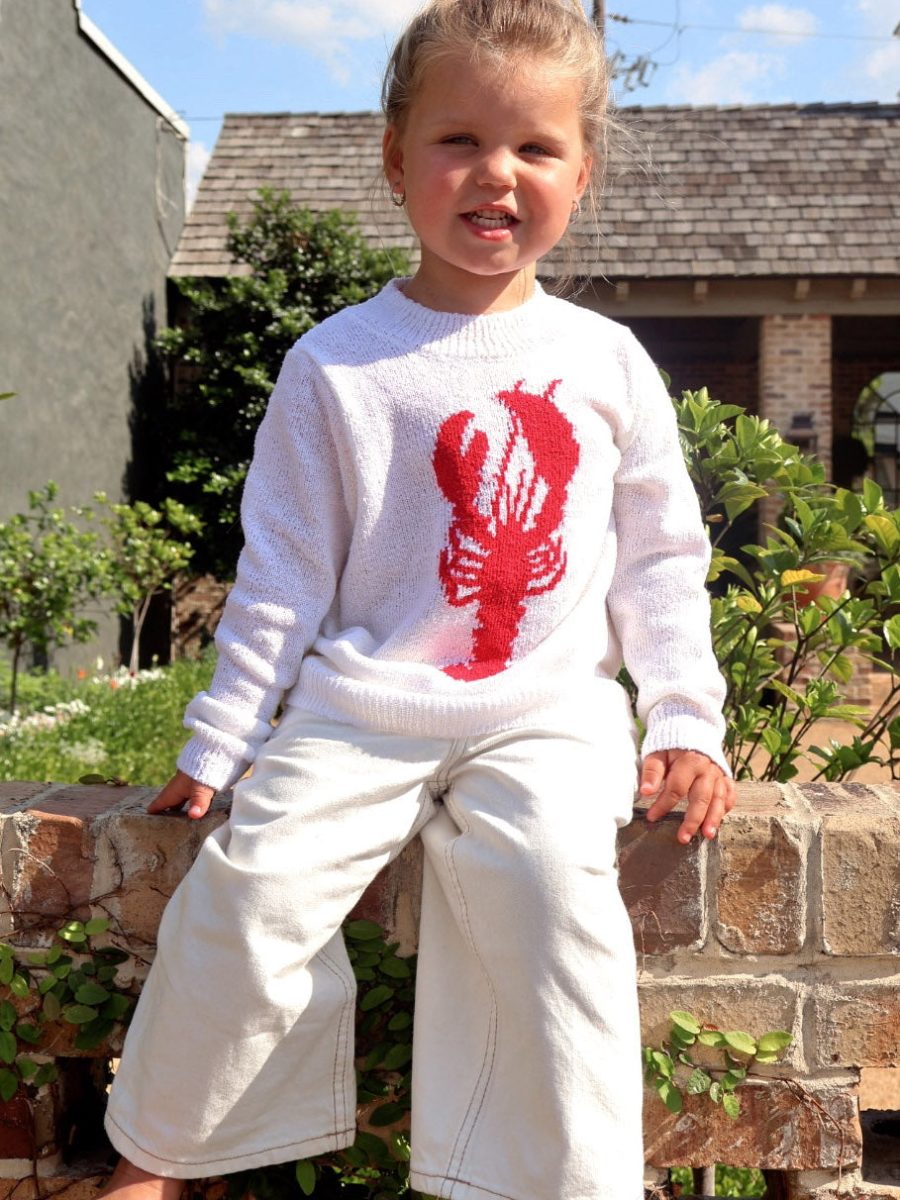 Little Woodsy Sweater ~ Lobster Knit