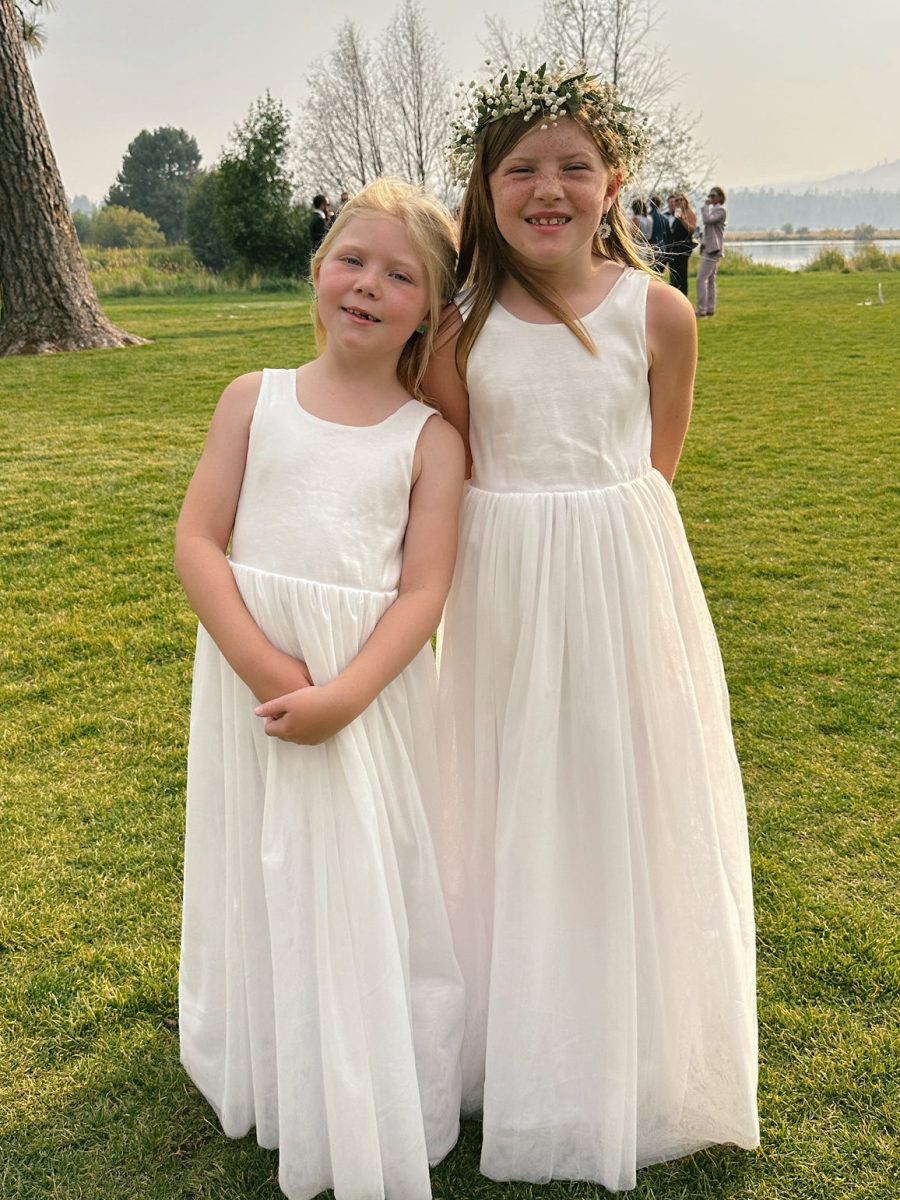 Flower Girl Dress ~ White Taffeta