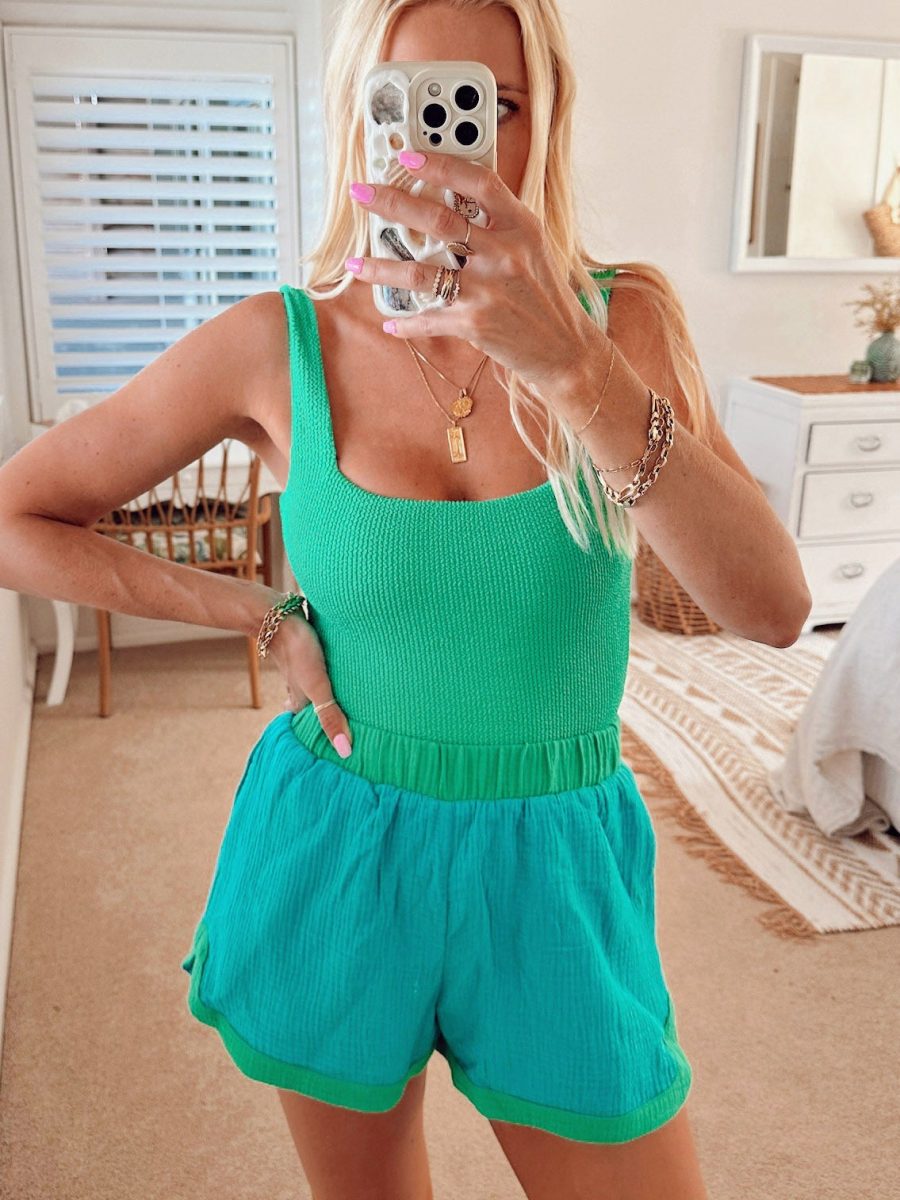 The Scrunch One Piece ~ Sea Green Scrunch