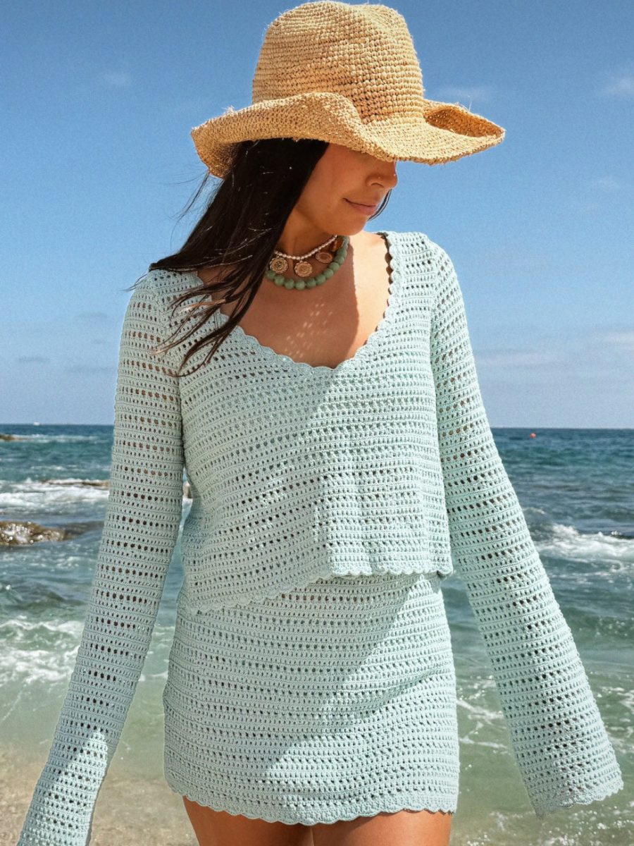 Offshore Top ~ Jelly Mint Crochet