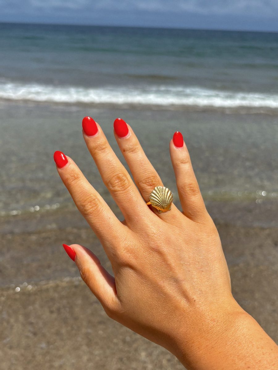 Faithy Jewels Sophie Shell Ring ~ Gold