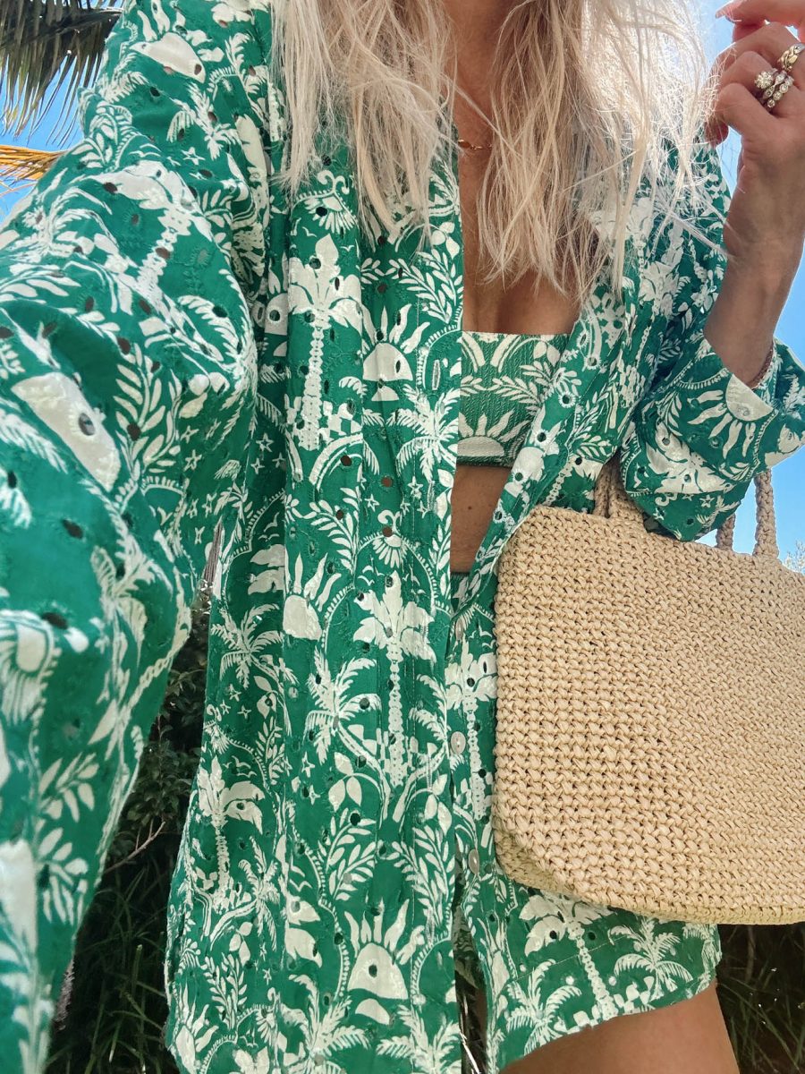Carry On Button Down ~ Tiki Palms