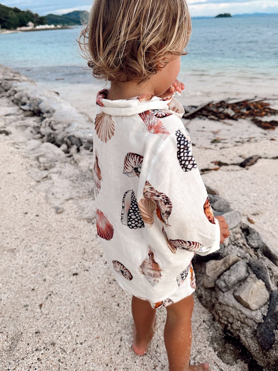 Lil Easy Shirt ~ Shell Linen