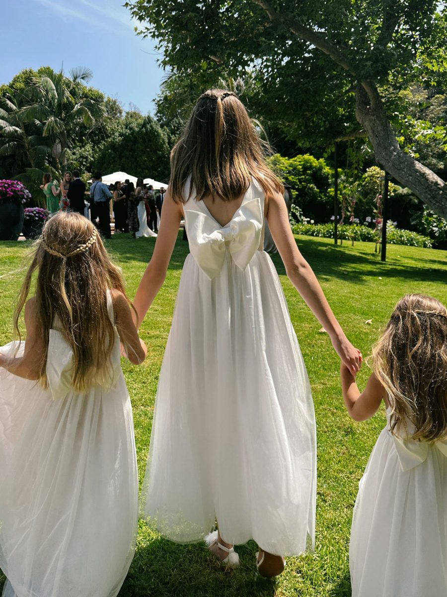 Flower Girl Dress ~ White Taffeta