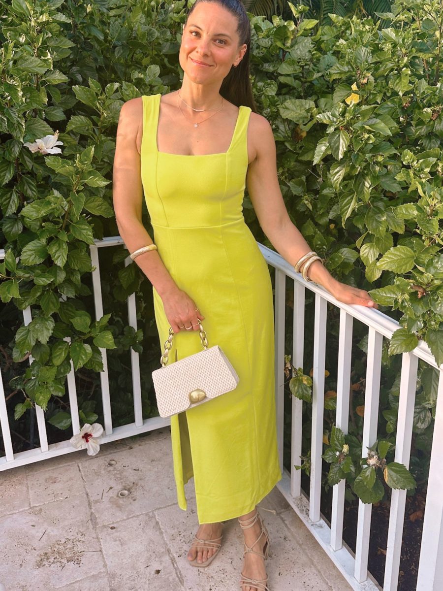 Eden Midi Dress ~ Citrine Stretch