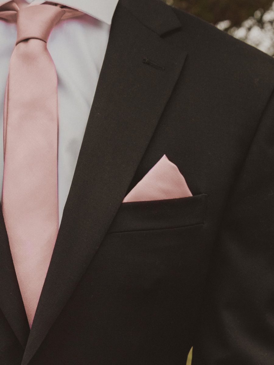 Sam Pocket Square ~ Rose Gold Solid