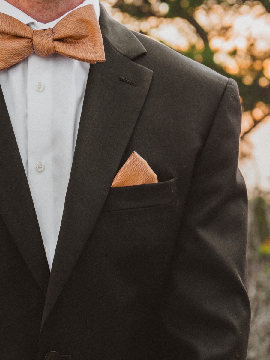Sam Pocket Square ~ Copper Solid