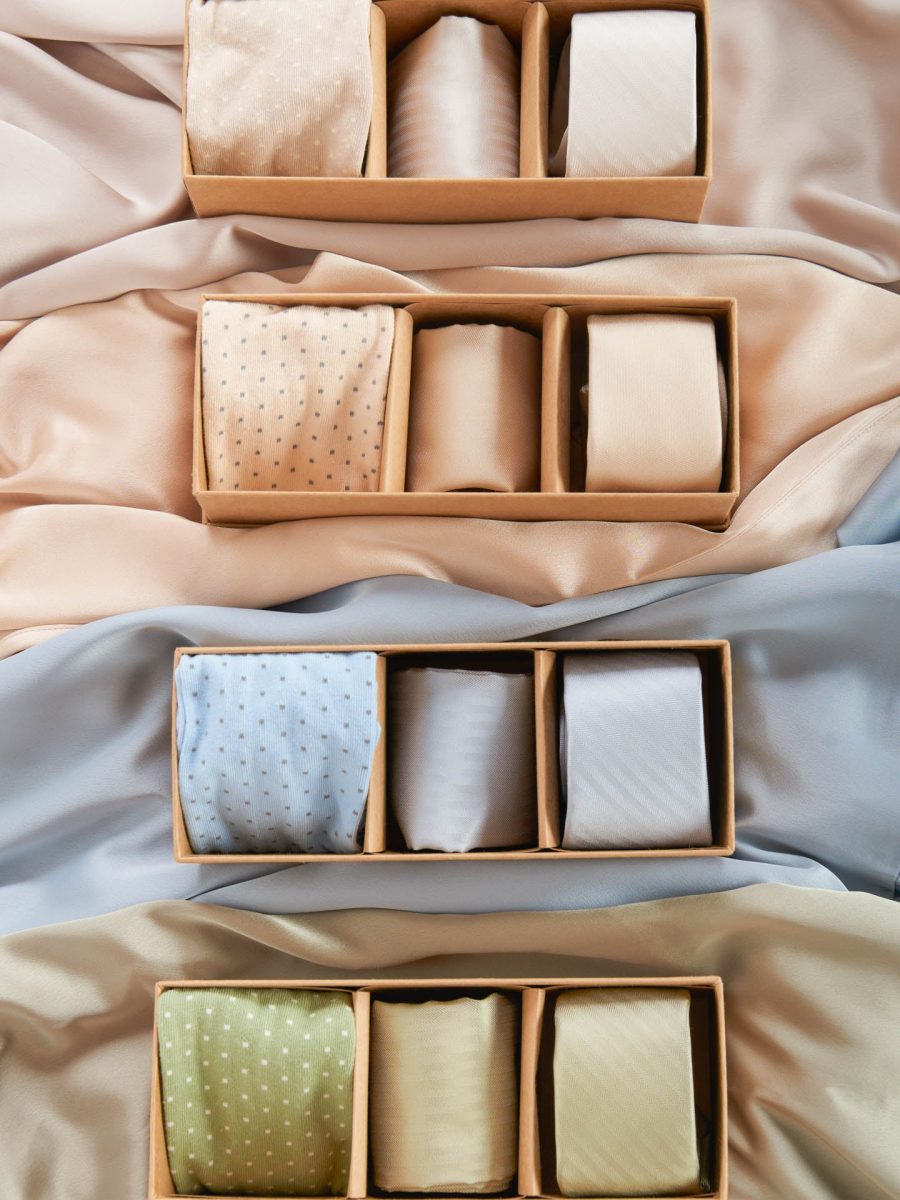 Mumu Weddings x Tie Bar Gift Box ~ Steel Blue Solid