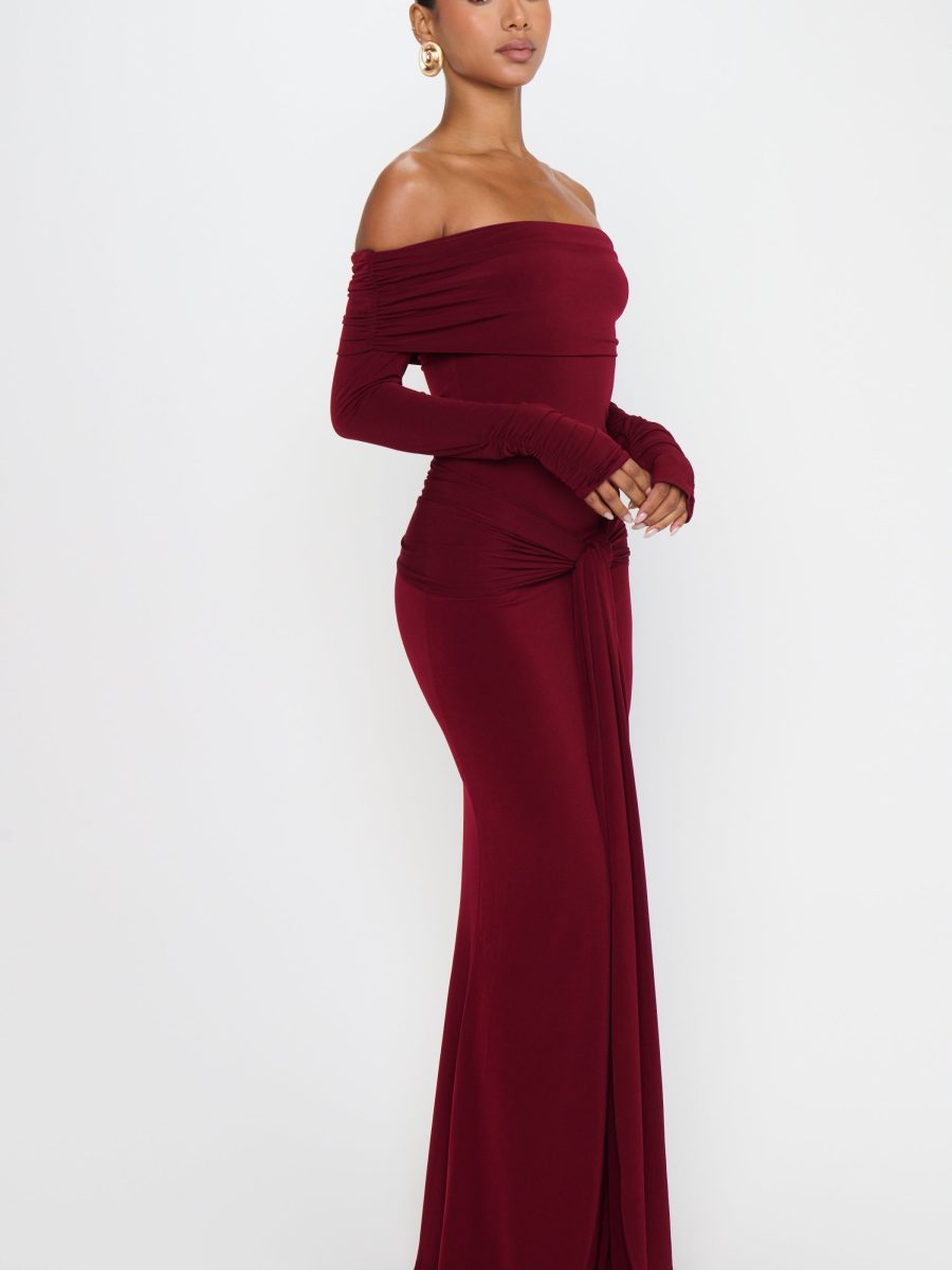 Vanessa Maxi Dress ~ Cabernet Red