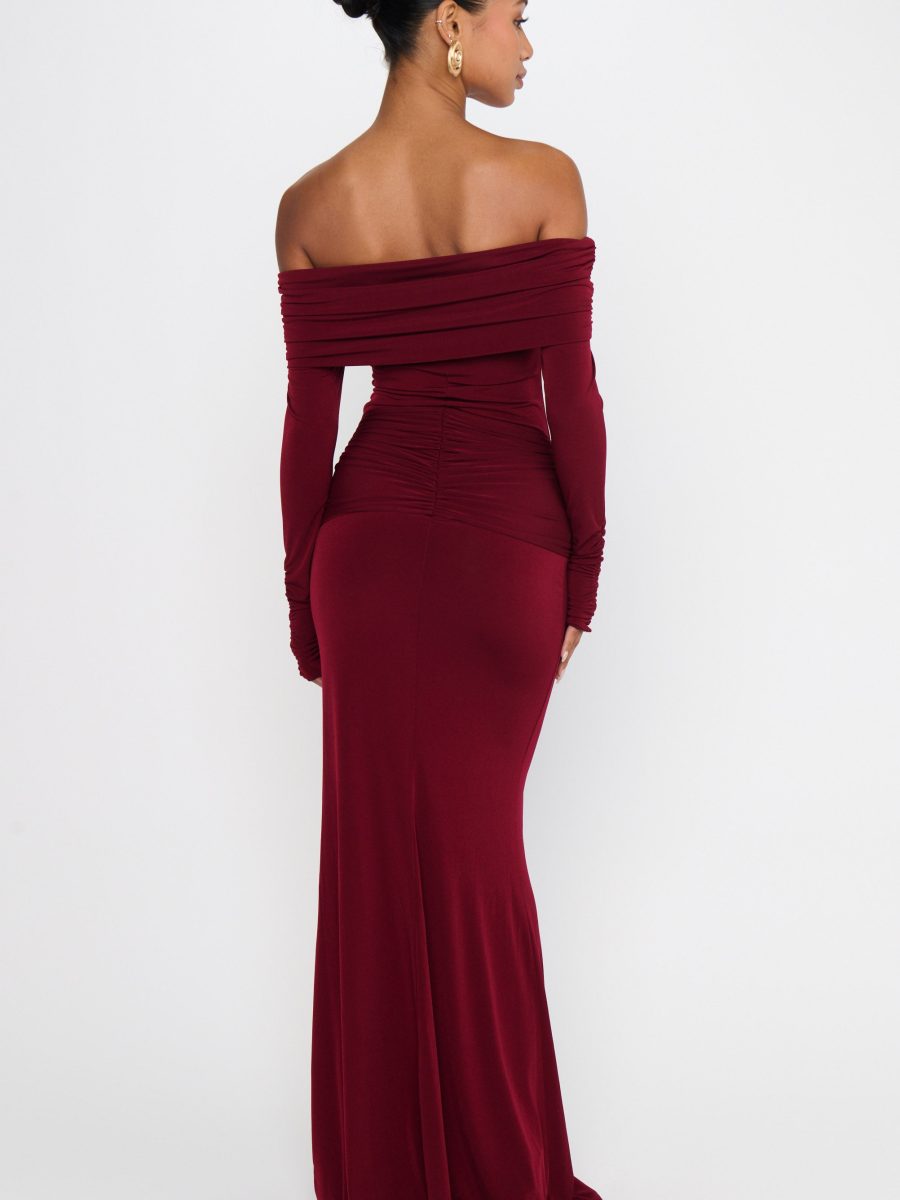 Vanessa Maxi Dress ~ Cabernet Red