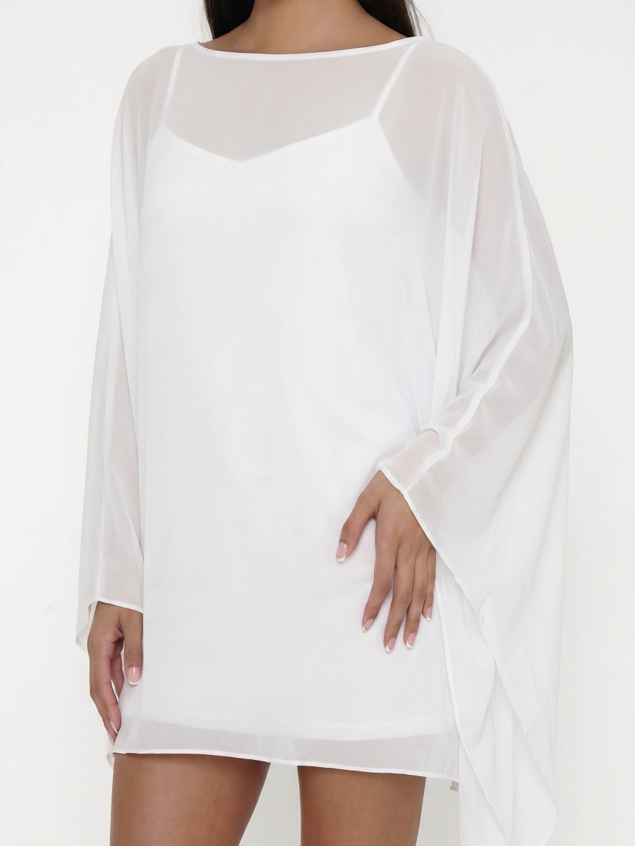 Olsen Mini Dress ~ Wedding Cake Chiffon