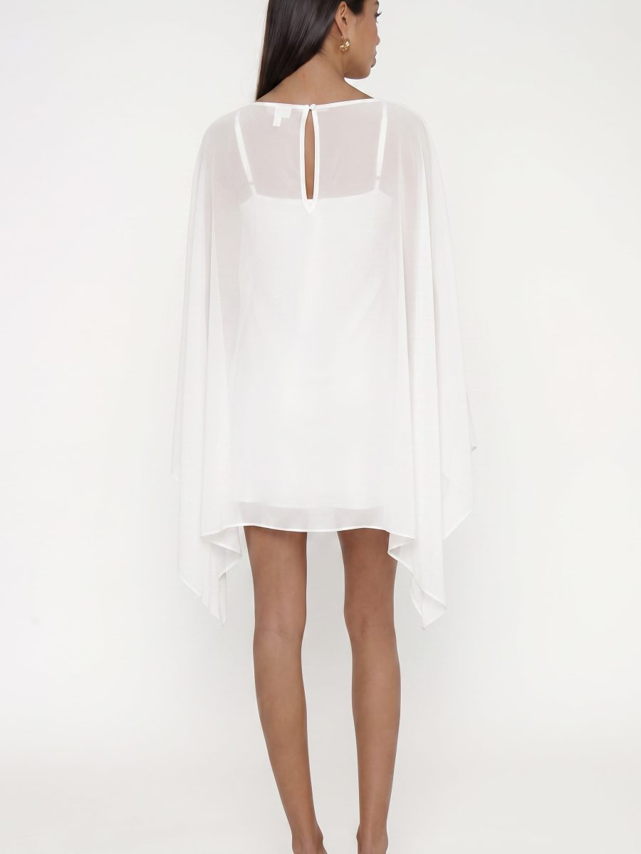 Olsen Mini Dress ~ Wedding Cake Chiffon
