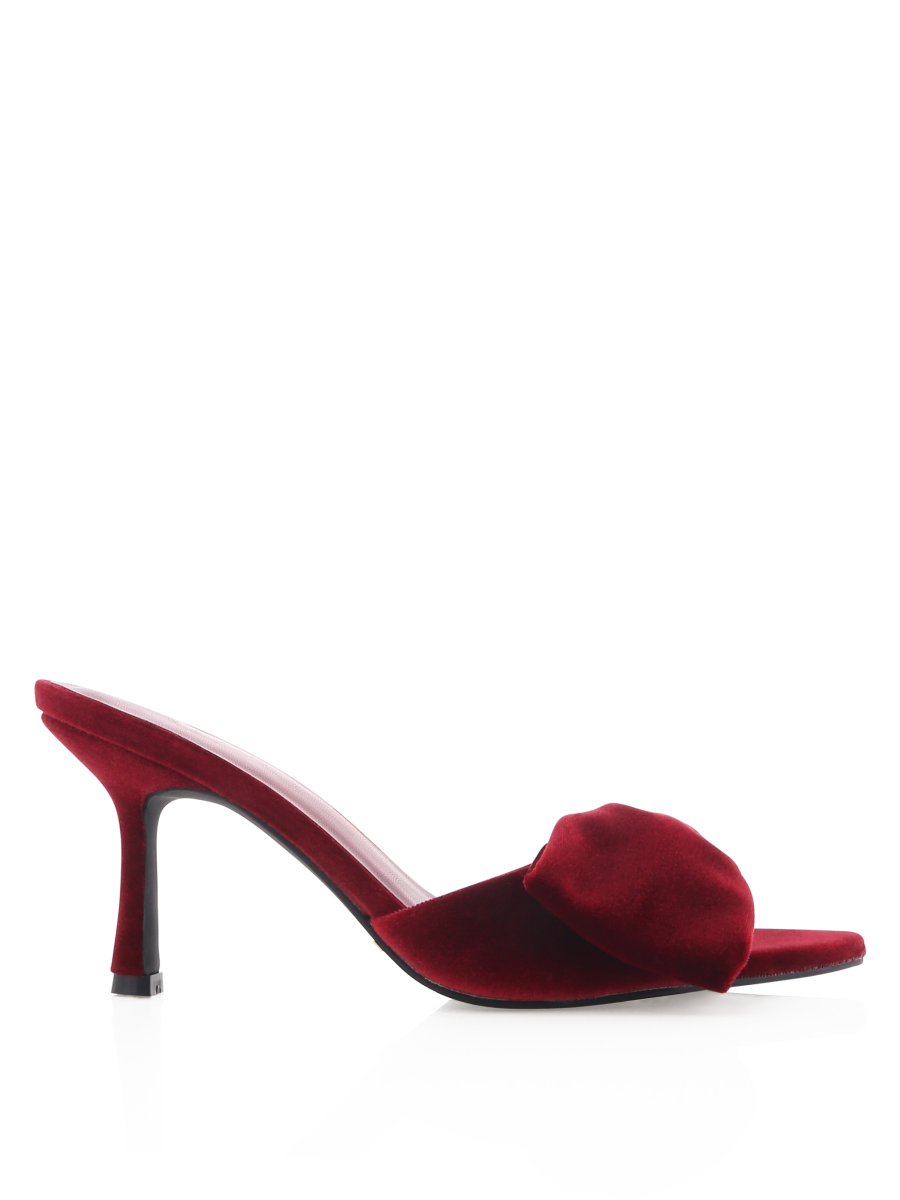 Billini Xandi Heel ~ Cherry Velvet