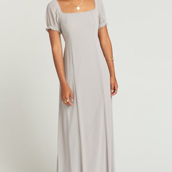 Dove Grey Chiffon