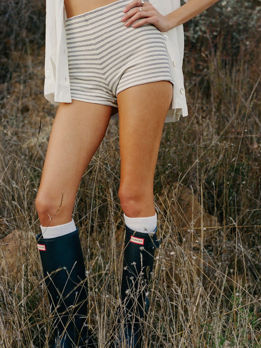 Ziggy Shorts ~ Skyline Stripe Knit