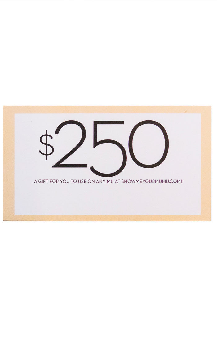 Mumu Gift Card ~ 0