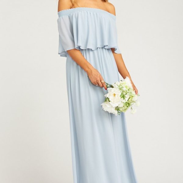 Steel Blue Chiffon