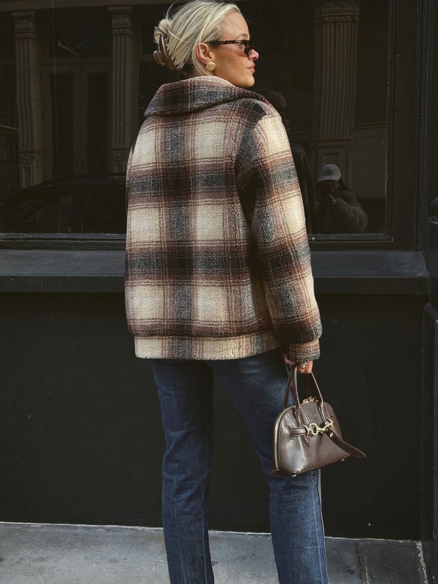 Hunter Jacket ~ Homestead Faux Sherpa Plaid