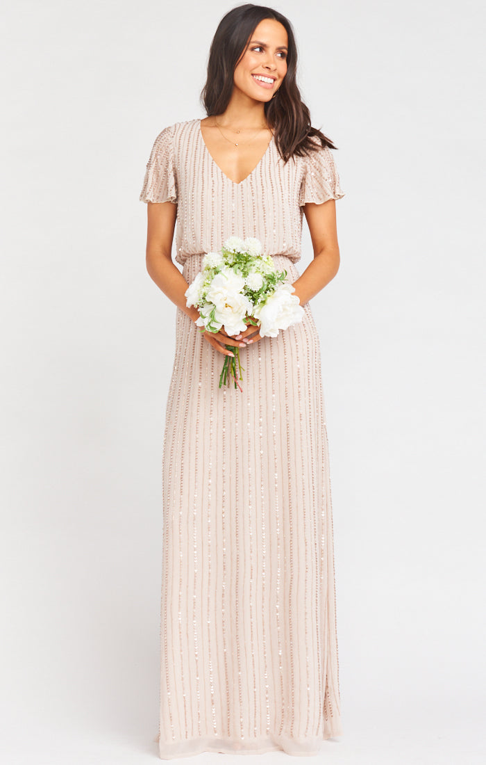 Michelle Flutter Maxi Dress