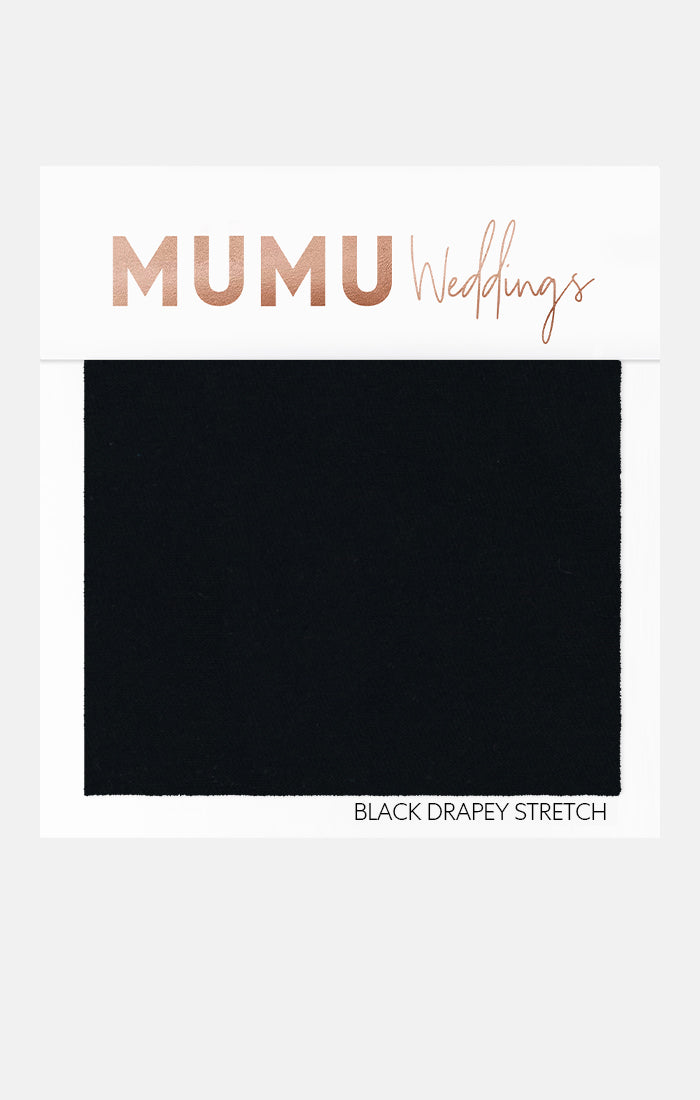 Black Drapey Stretch