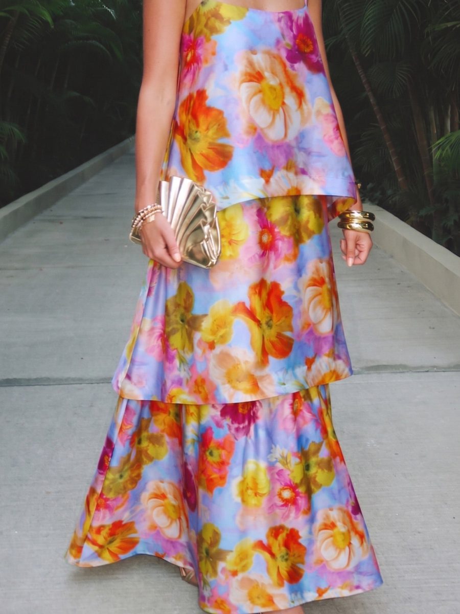 Ella Maxi Dress ~ Brushed Blooms
