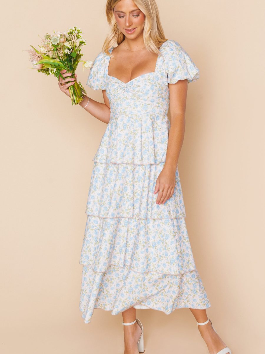 Va Va Midi Dress ~ Charming Rose